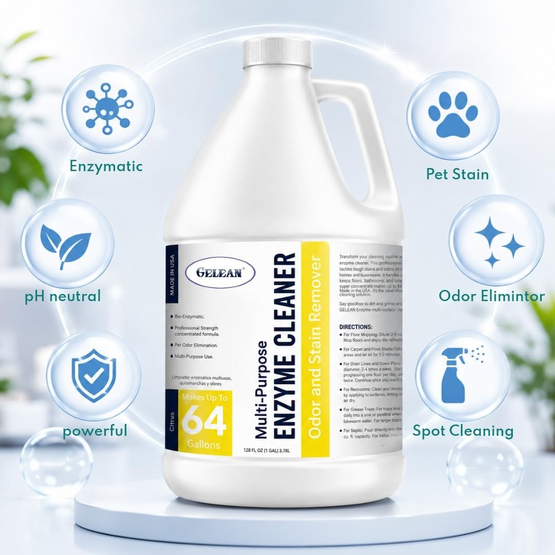 Enzymatic Cleaner Multi-Purpose Enzyme Cleaner for Dog Urine and Poop Carpet …