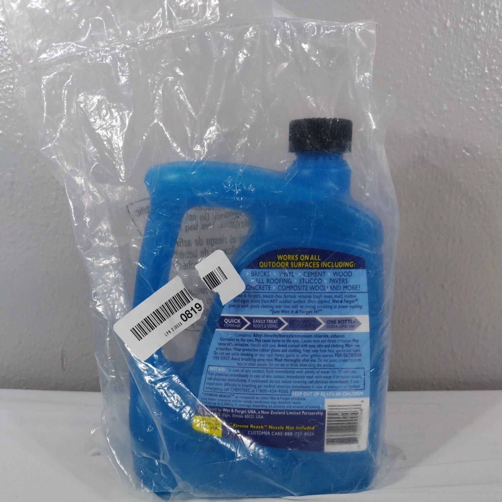 WET & FORGET 805048RF Outdoor Hose End Refill, 48 oz 1.5 qt