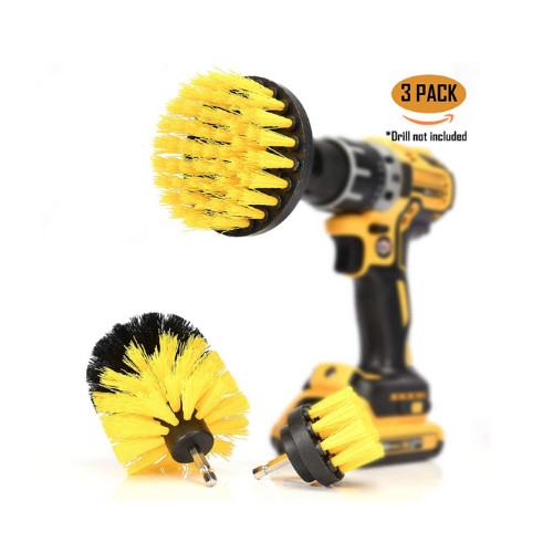 Scrubbing Drill Brush Attachments Shower Kitchen Professional Cleaning Time Save