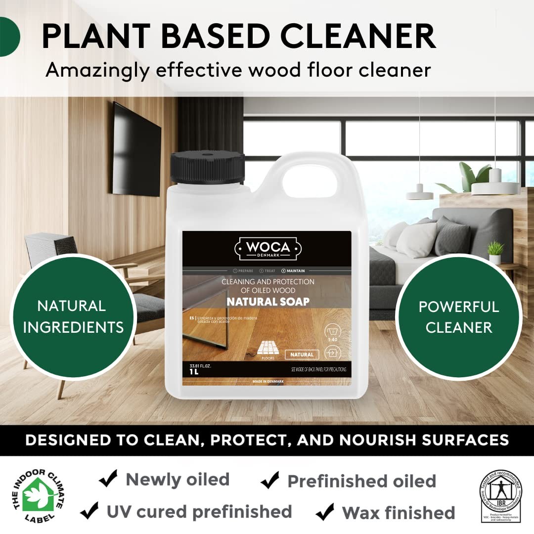 Natural Soap, Natural 1L – Concentrated Wood Cleaner for oil finished hardwoo…
