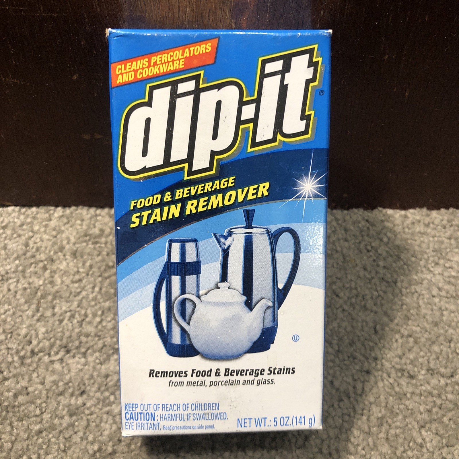 X7 Dip-It Food & Beverage Stain Remover for Metal, Porcelain & Glass, 5oz