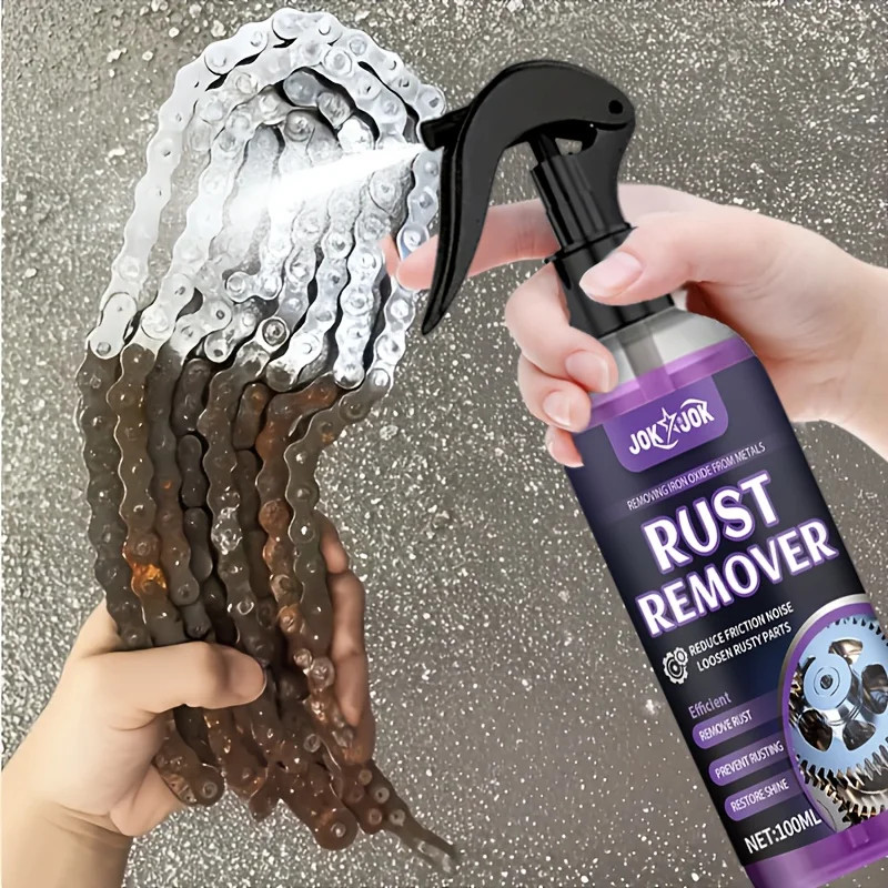 Automotive Metal Rust Remover Spray 3.4 oz Chrome Oxide Removal Paint Repair