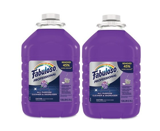 Fabuloso All-Purpose Cleaner, Lavender Scent, 1 gal Bottle Pack 2