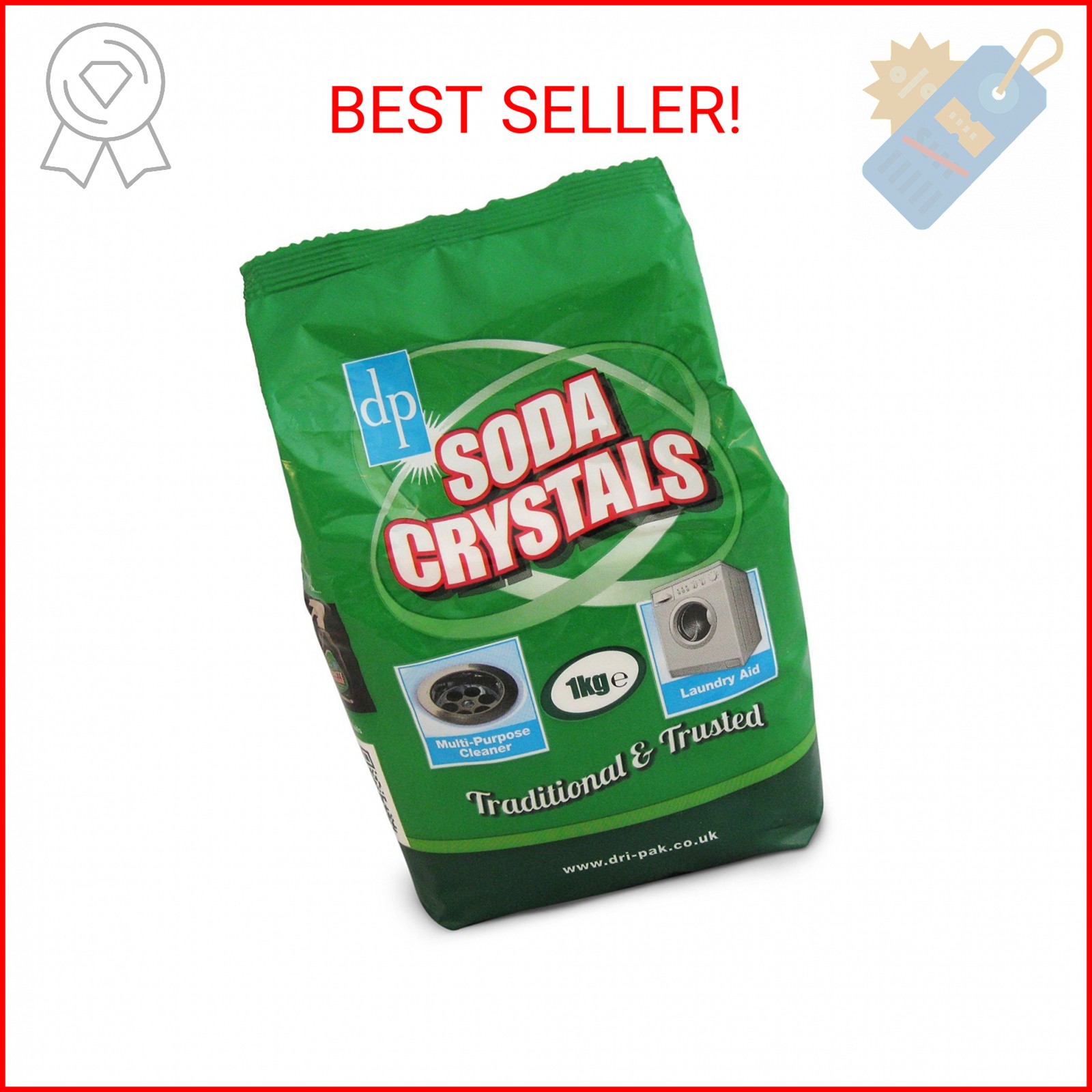 Dri-Pak Soda Crystals (1kg / 2.2 lb Bag)