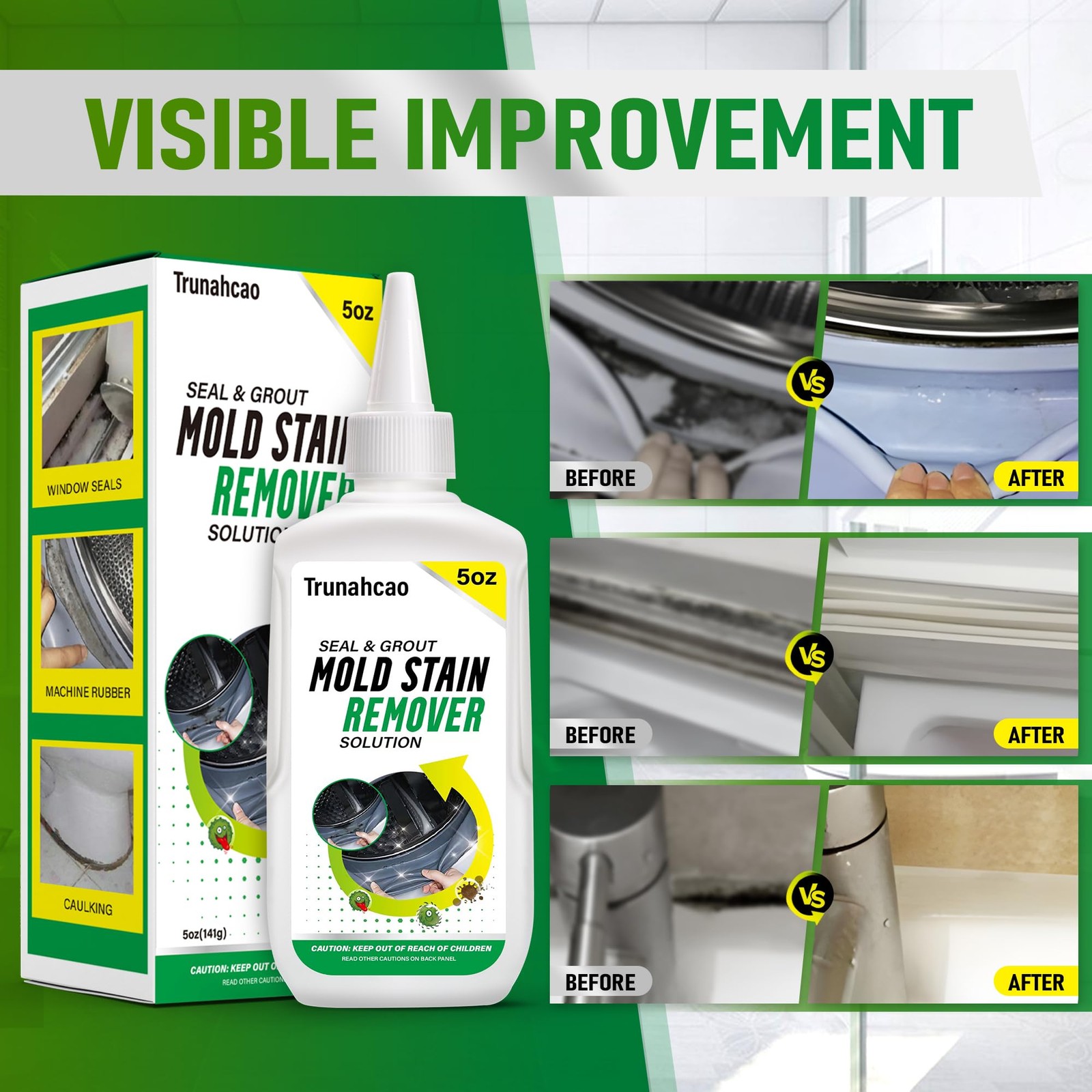 Stain Remover Gel Cleaner, Home Stain Remover Cleaner for Front Loader Washin…
