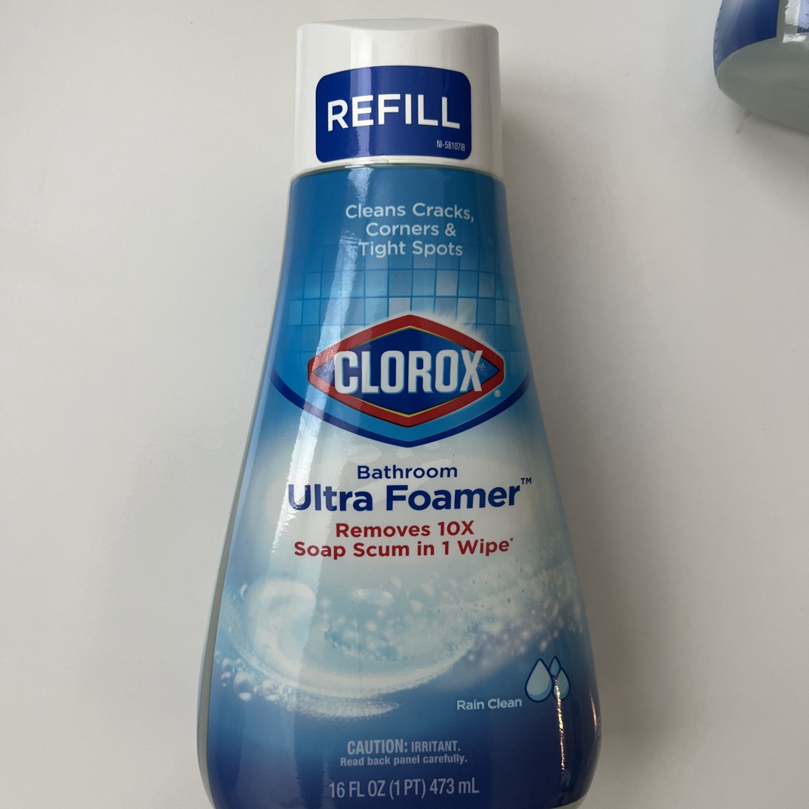 Clorox Bathroom Ultra Foamer, Cleaner Spray Refill, Rain Clean, 16oz Lot Of 3