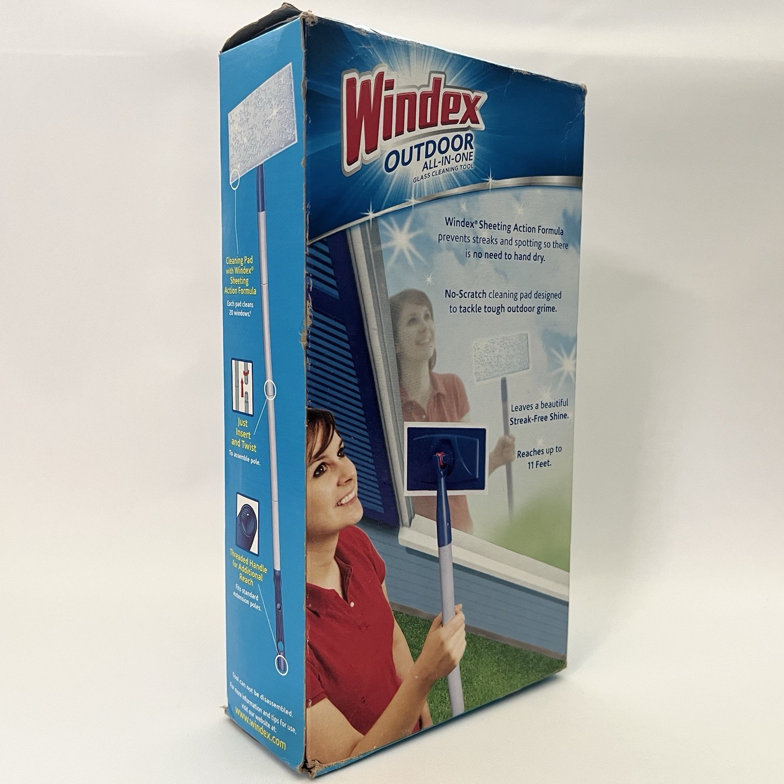 Windex Outdoor All-In-One Glass & Window Cleaner Tool Starter Kit