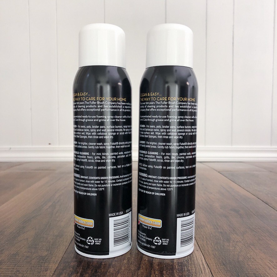 Fuller Fulsol Foam Spray (2 pack) 18oz Multi Purpose Cuts Grease And Grime