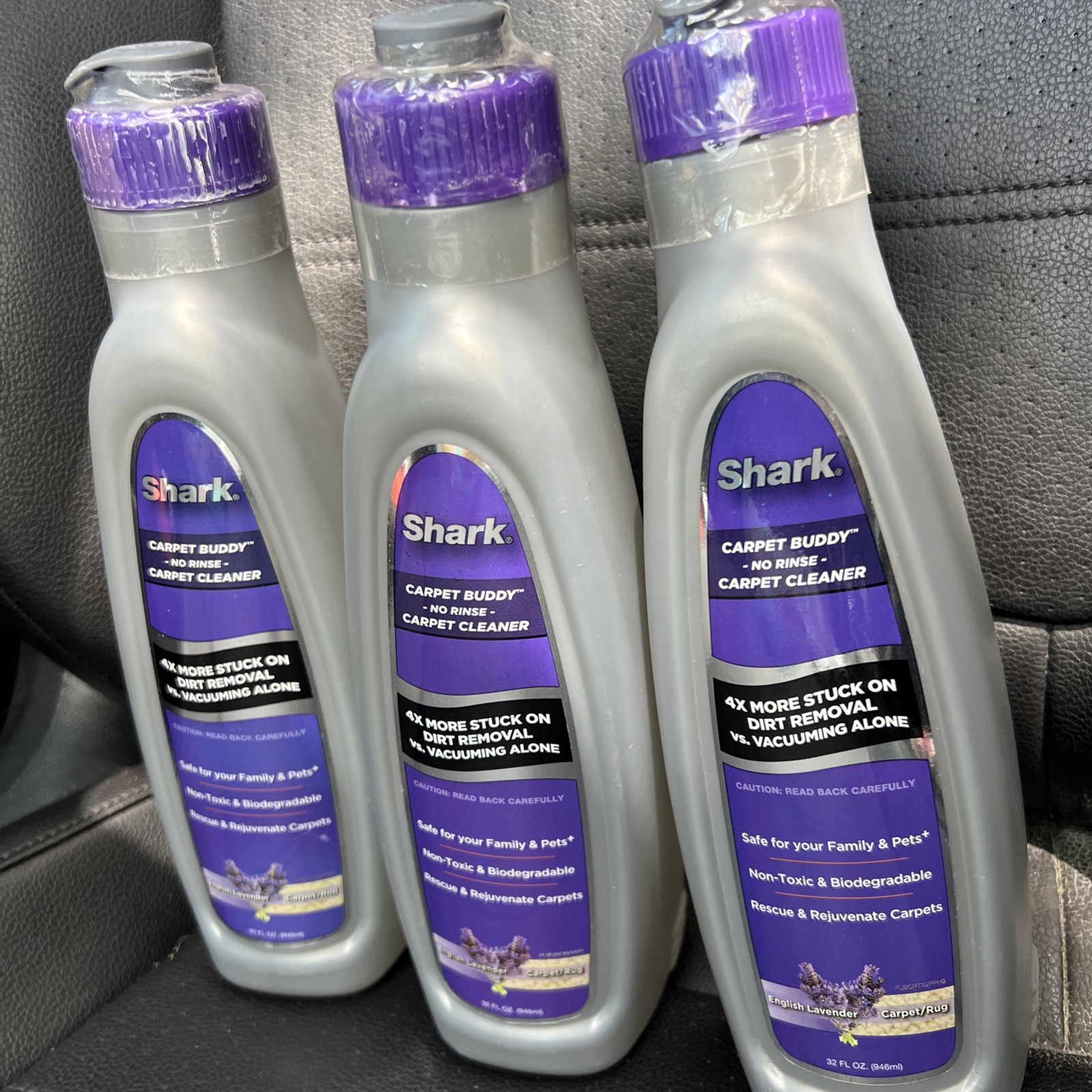 NEW! SEALED! Shark Carpet Buddy No Rinse Carpet Cleaner English Lavender 32oz