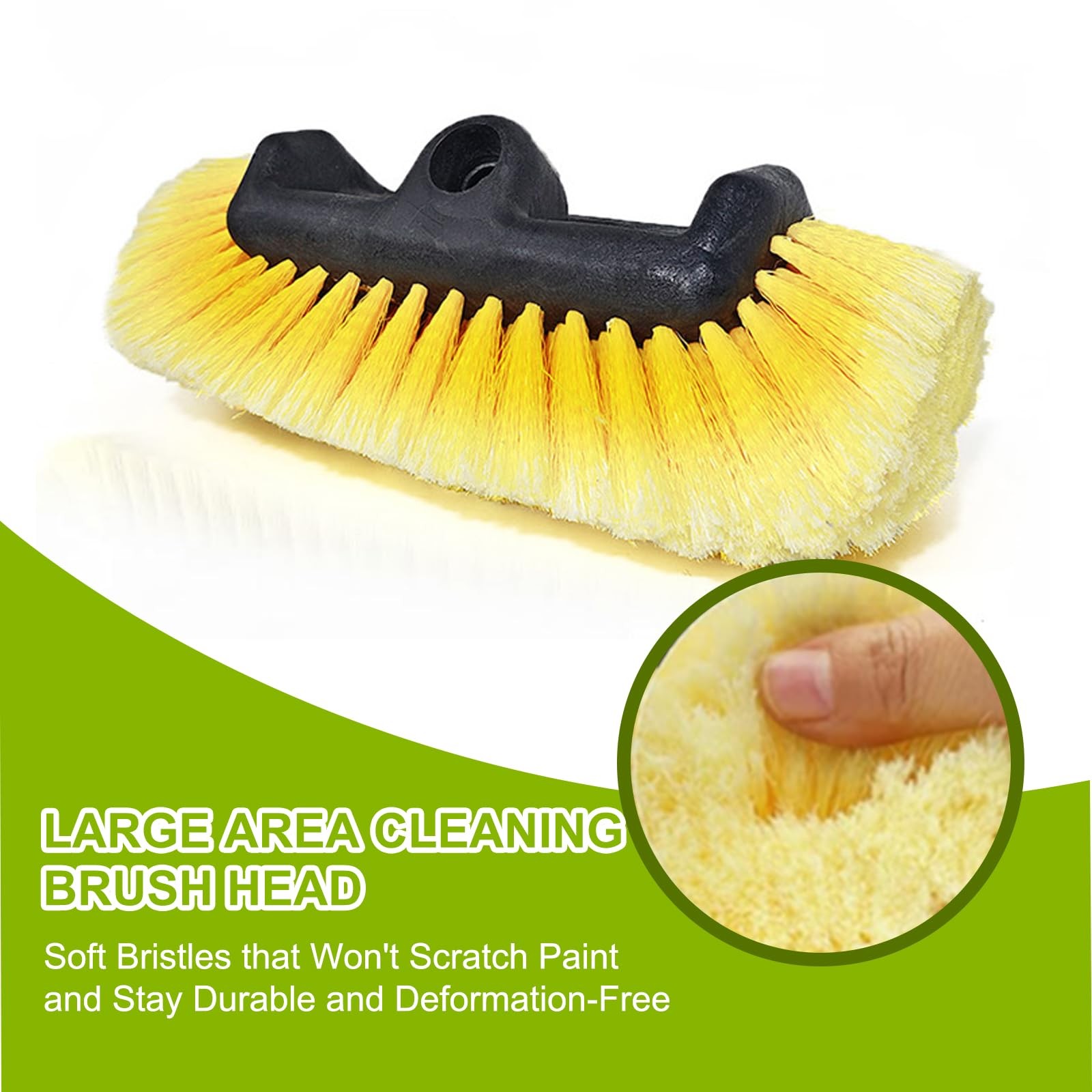 12FT Car Wash Brush with Long Handle, Telescopic Car Wash Brush with Soap Dis…
