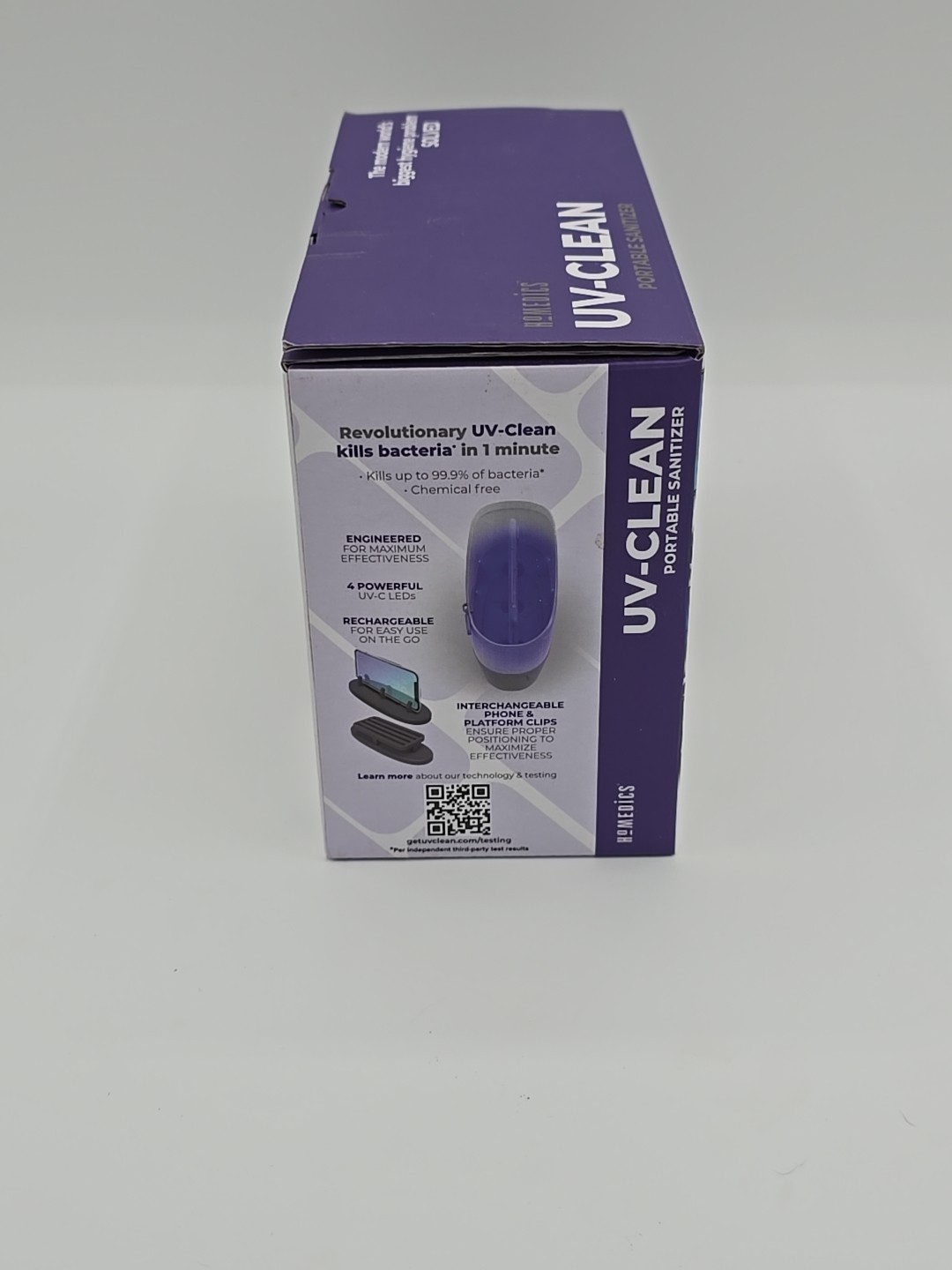 Homedics UV-Clean Portable Sanitizer, Open Box But New, Never Used.