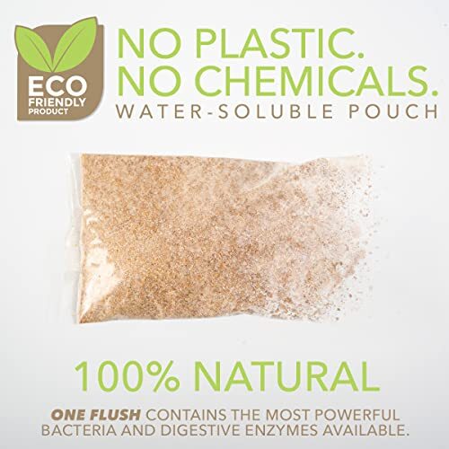Septic Tank Treatment Packets,1-Year Supply of Easy-Flush Bacteria&Enzyme Packet