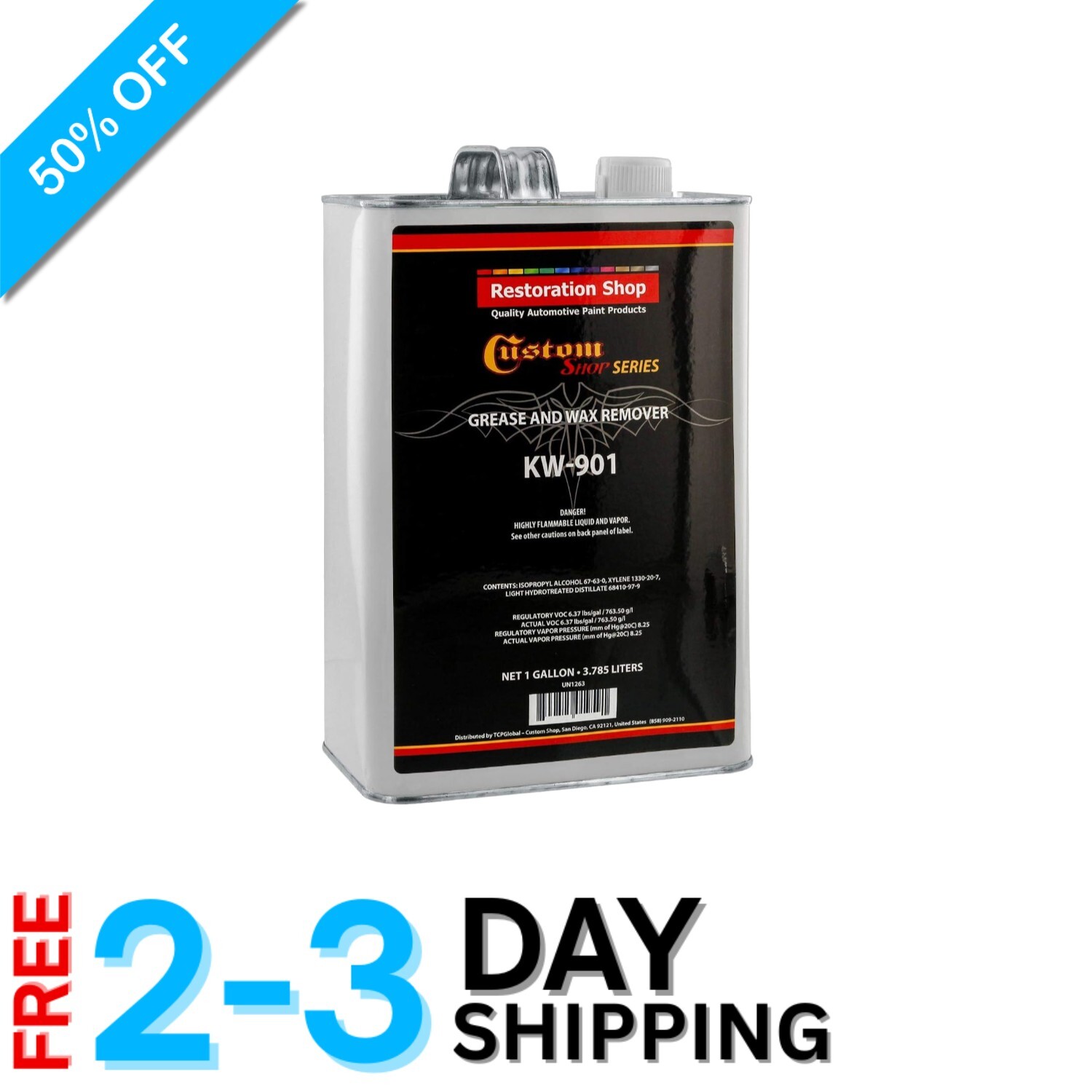 1 Gallon KW901 Surface Prep Cleaner – Ultimate Grease & Wax Remover for Painting