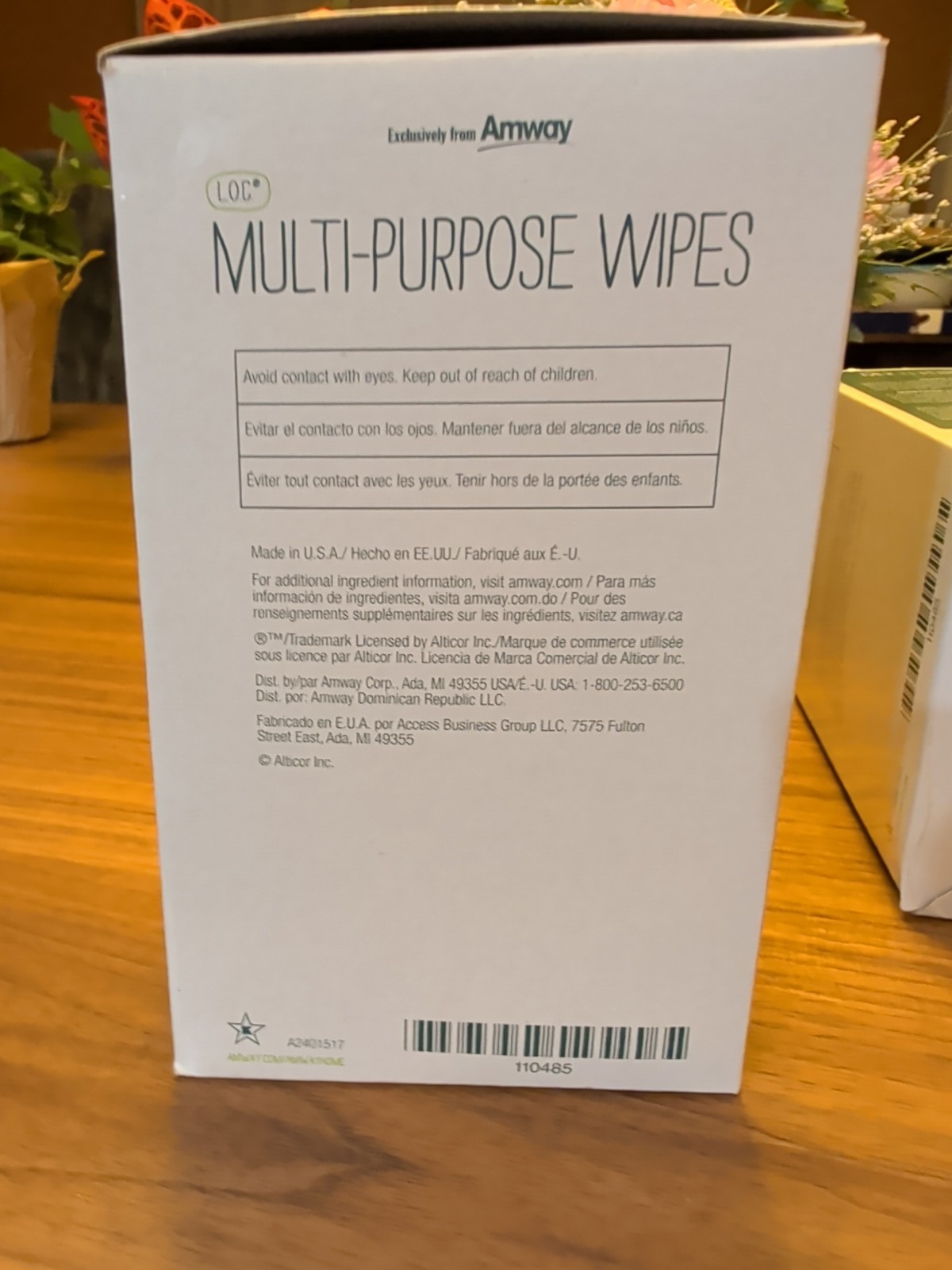 Lot of 2-Amway Home L.O.C. Multi-Purpose Wipes 96 Count, Four 24-Pack