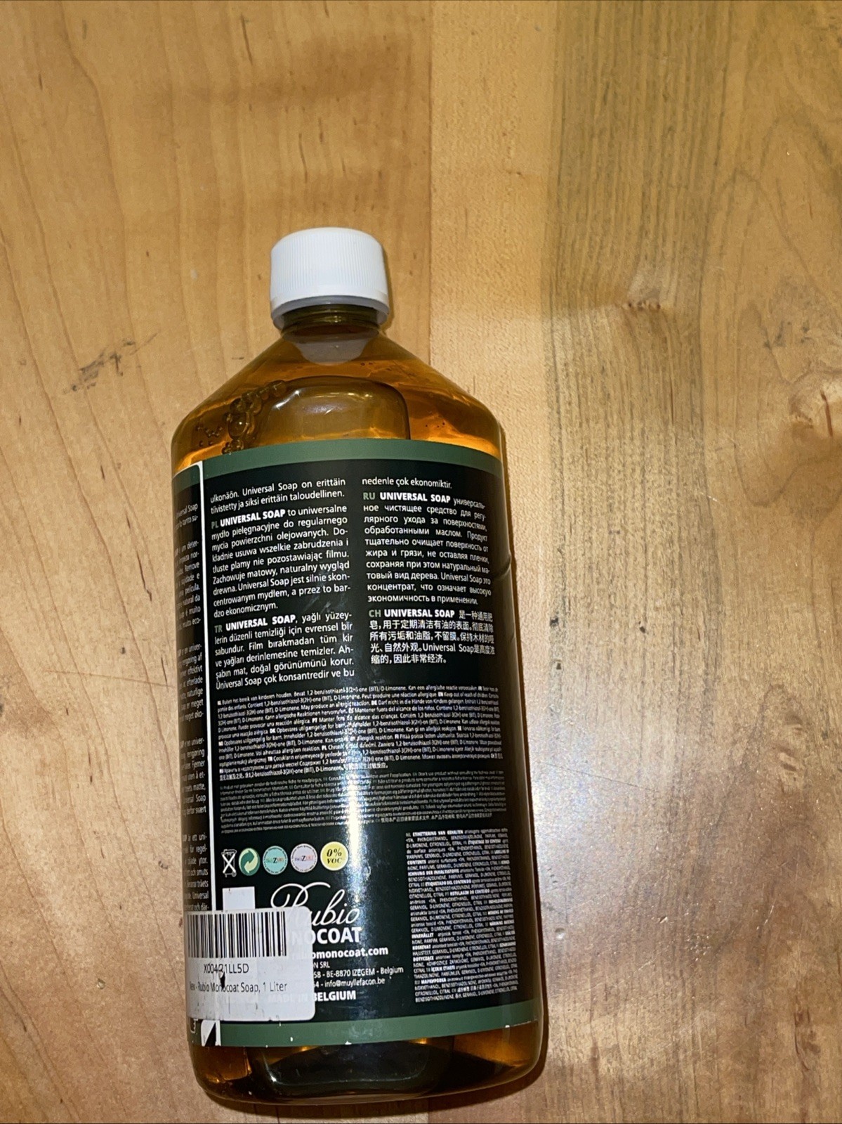 Rubio Monocoat Universal Soap For All Interior Cleaning 1L /33.8oz New No Box