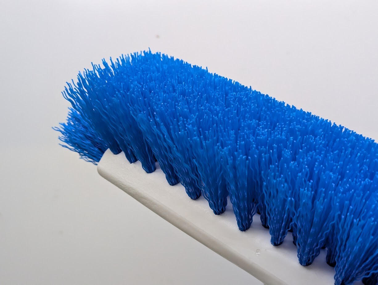 Lot of 6 Extra Heavy Duty Deck Scrubber Cleaning Brush Blue Bristles Replacement