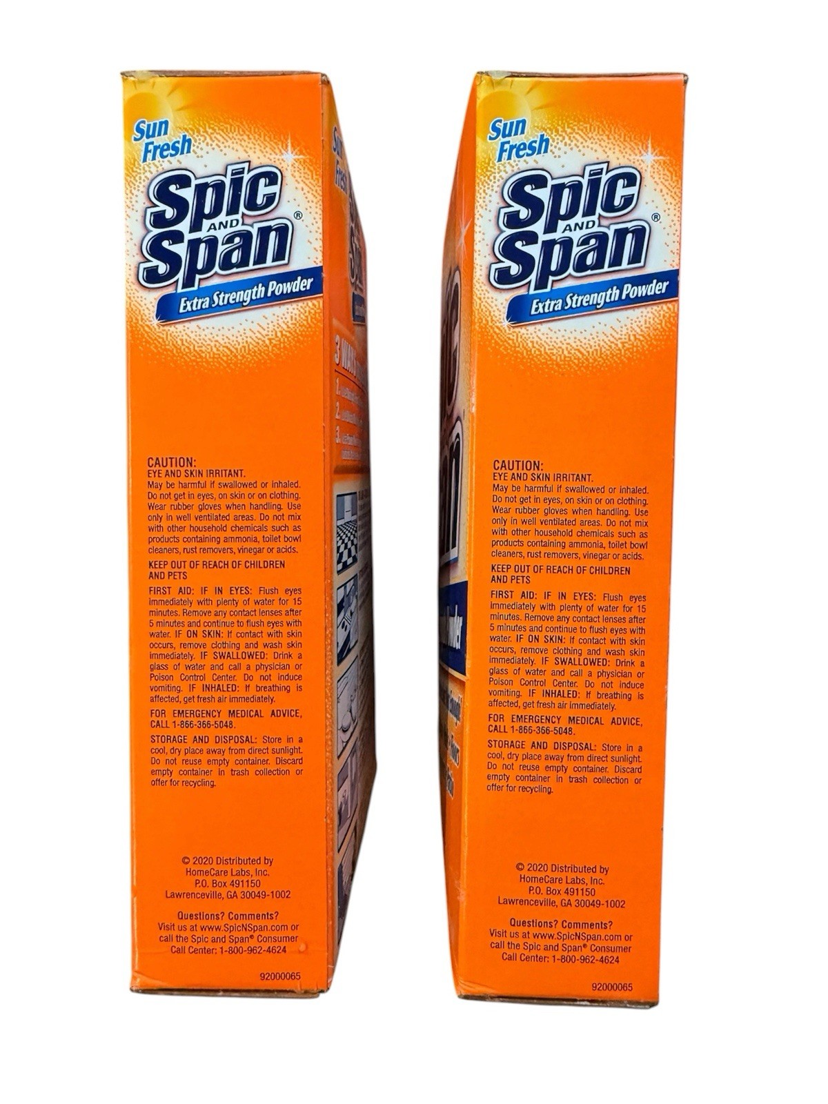 2 Spic and Span Extra Strength Powder Sun Fresh 27 OZ 1lb 11 oz NOS Discontinued