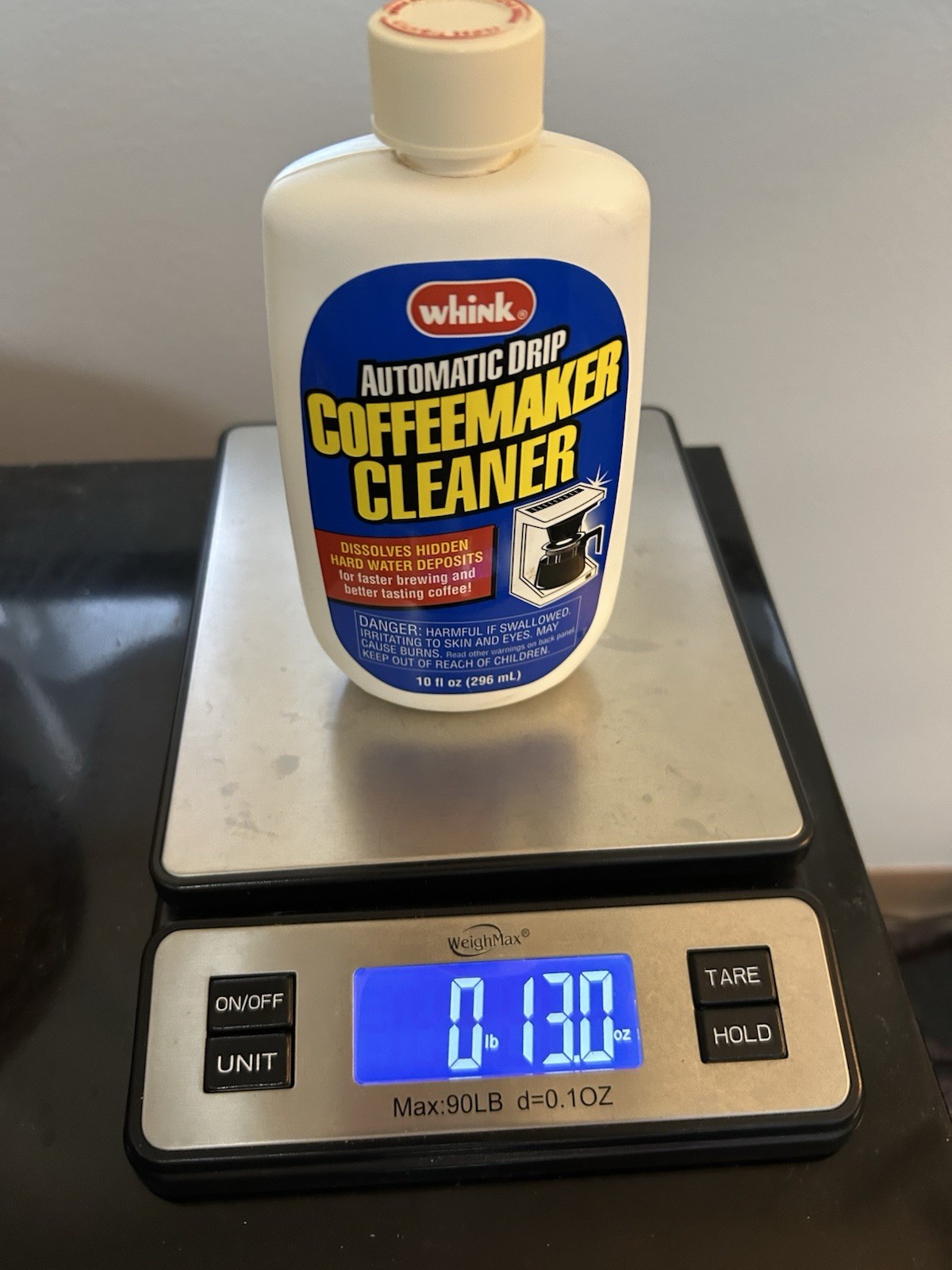 Whink Automatic Drip Coffeemaker Cleaner Hard Water Remover 10oz