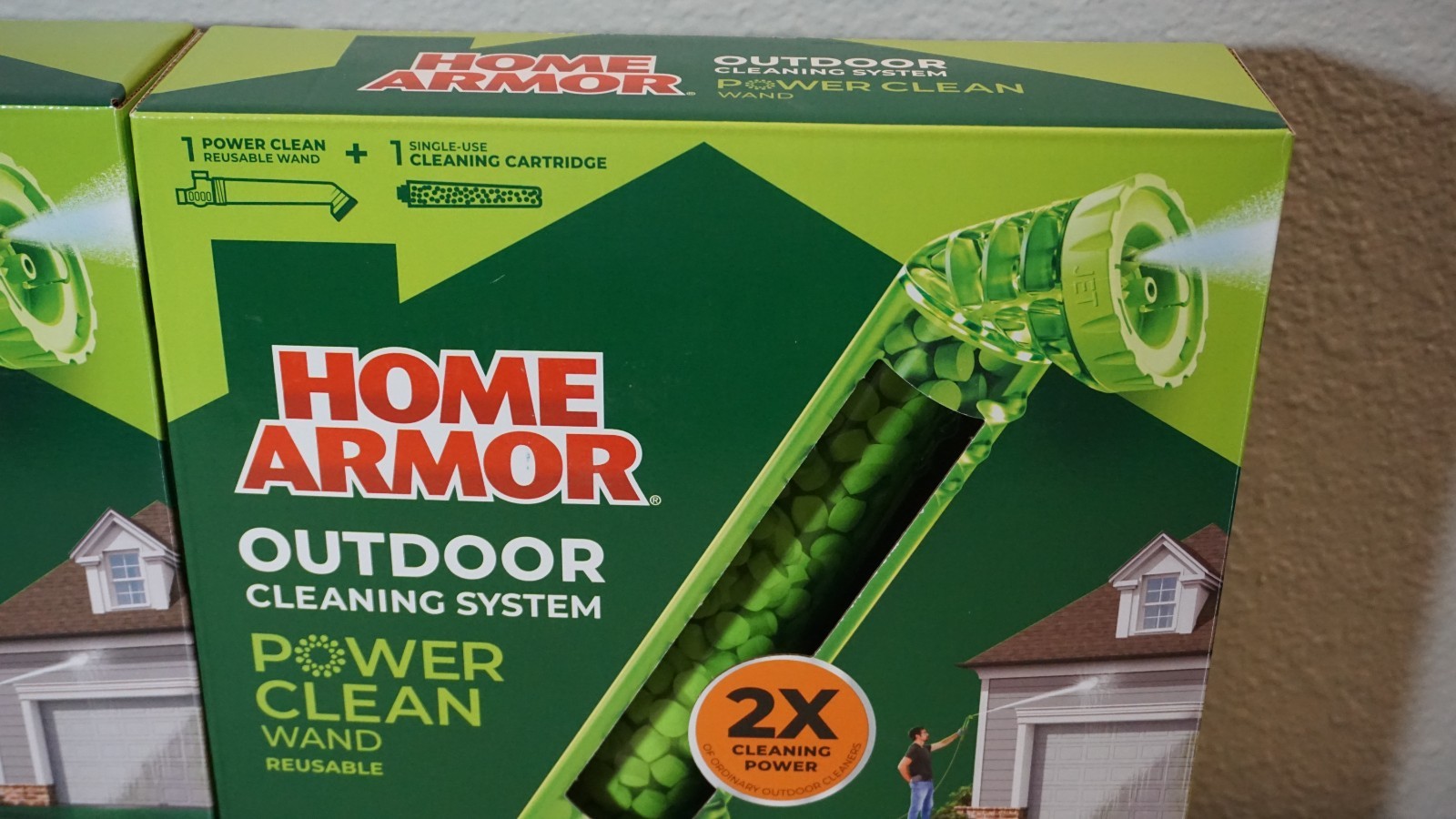 2x Home Armor Power Clean Wand Outdoor Cleaning System Blasts Mold Mildew Algae