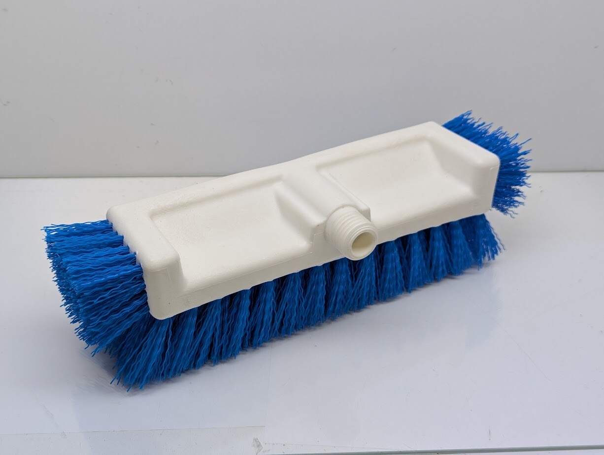Lot of 6 Extra Heavy Duty Deck Scrubber Cleaning Brush Blue Bristles Replacement
