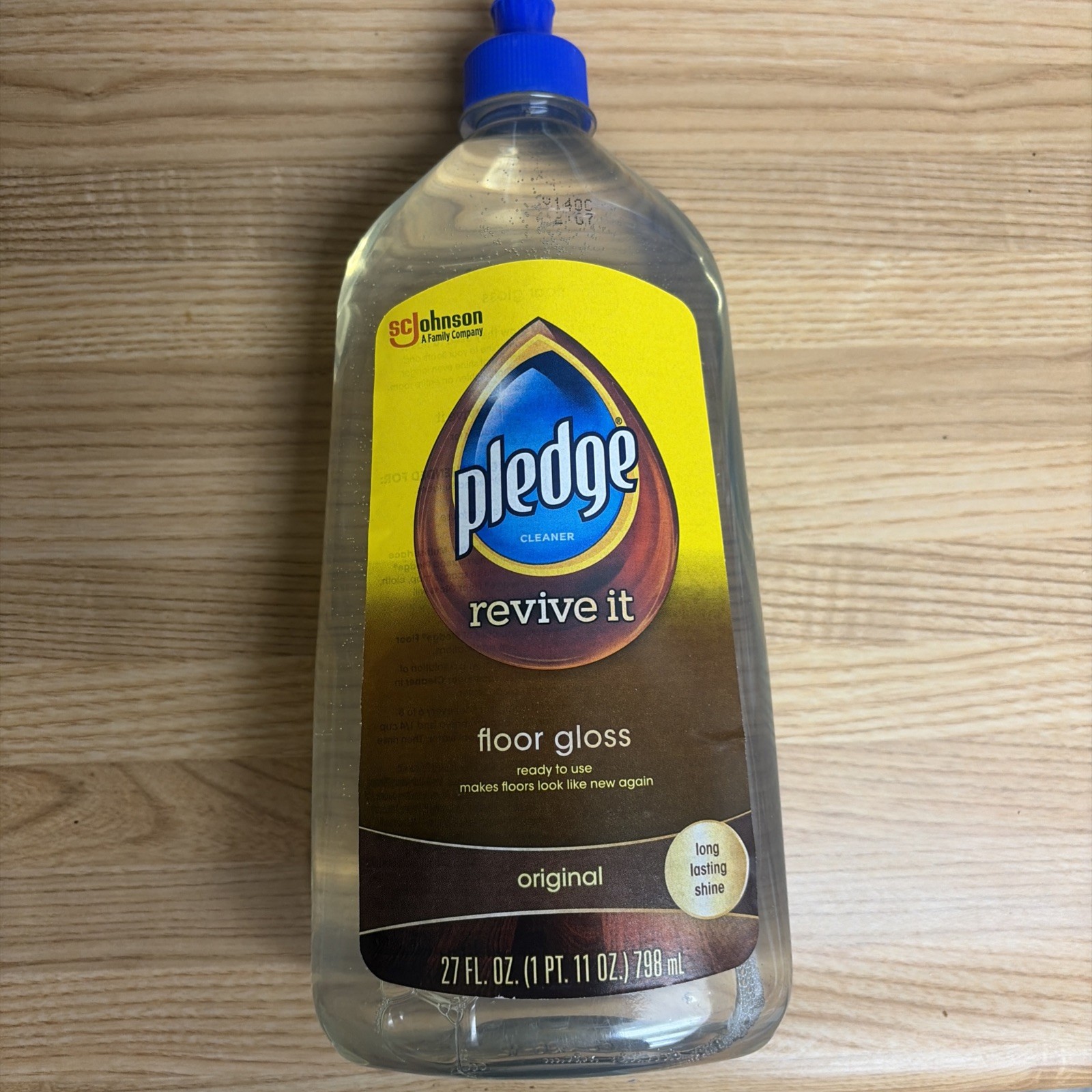 Pledge Revive It Original Floor Gloss Cleaner for Long Lasting Shine 27 oz NEW