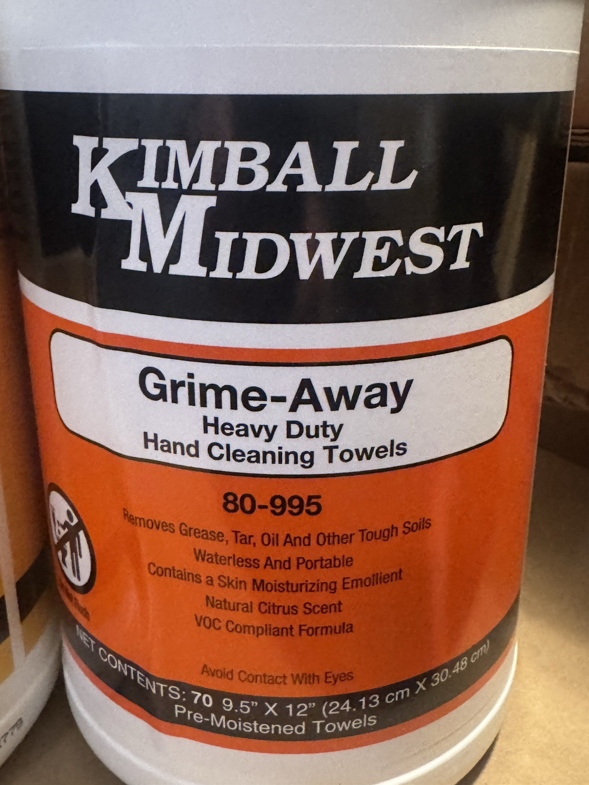 (Lot of 3) Kimball Midwest FRUIT PUNCH, CITRUS, LEMON wipes! 70 per tub- AMAZING
