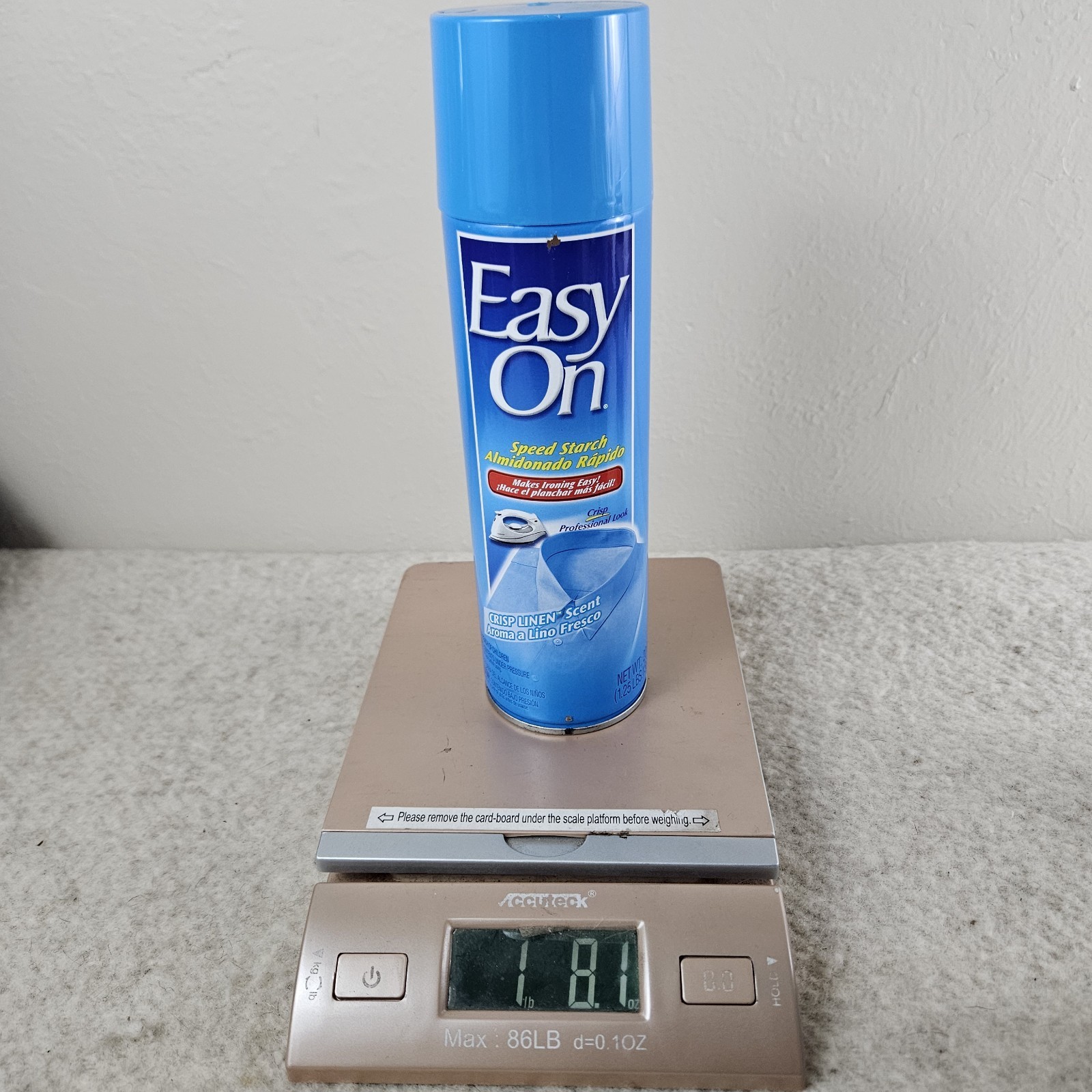 EASY ON Spray Starch CRISP LINEN SCENT (20 oz) Discontinued