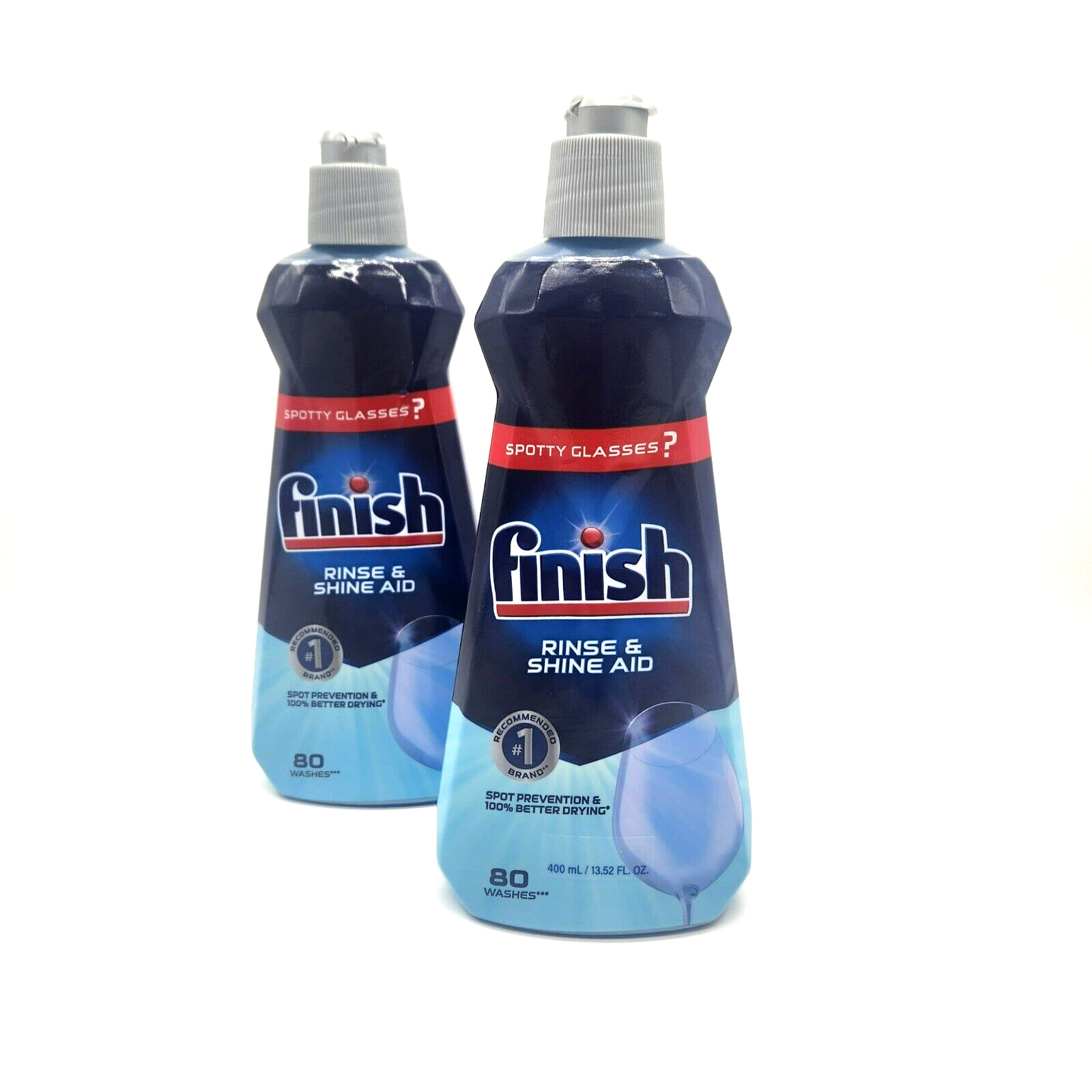 Finish Jet-Dry Rinse Aid Liquid Dishwasher Cleaner 13.5oz – 2 Bottles