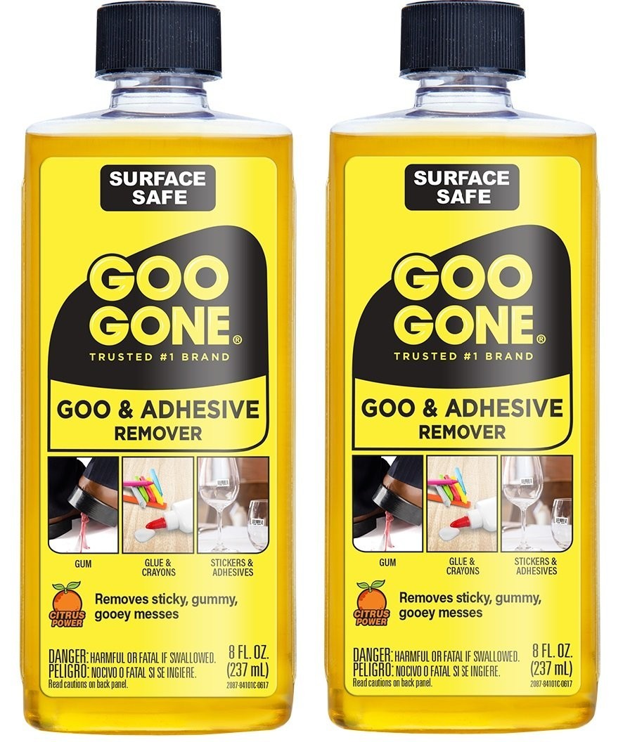 Goo Gone Adhesive Remover, 2 Pack, 8 Fluid Ounce Each – Surface Safe