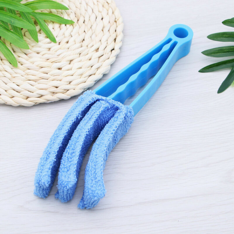 5PCS Blue Cleaning Brush Microfiber Sleeves Venetian Window Blinds Cleaner