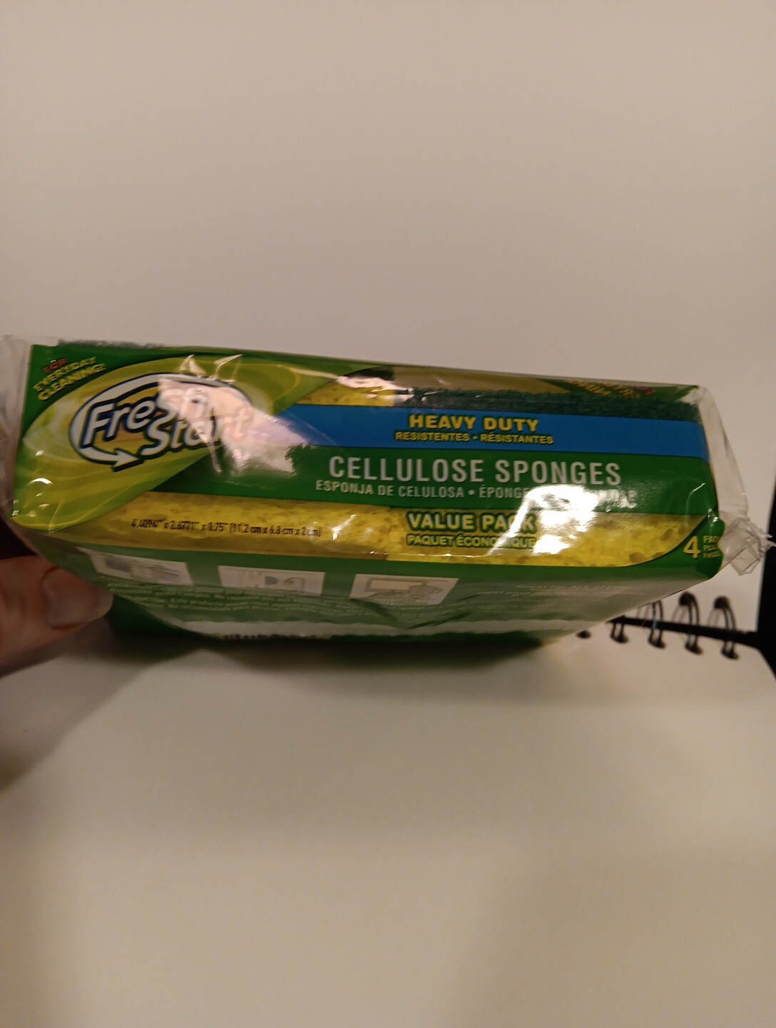 Sponges, Heavy duty cellulose sponges value 4 Pack, Great for all Tough Cleaning