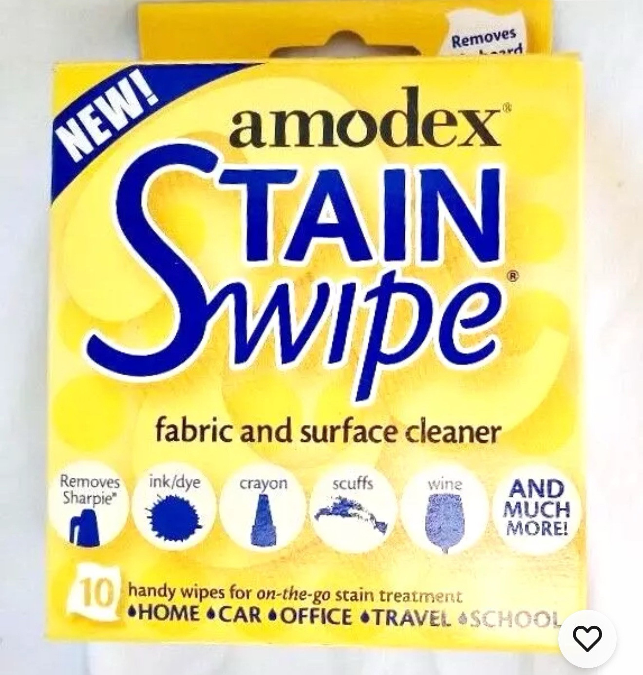 Amodex Stain Swipe Surface Towelettes Whiteboard Cleaner Removes Marker Dye Ink