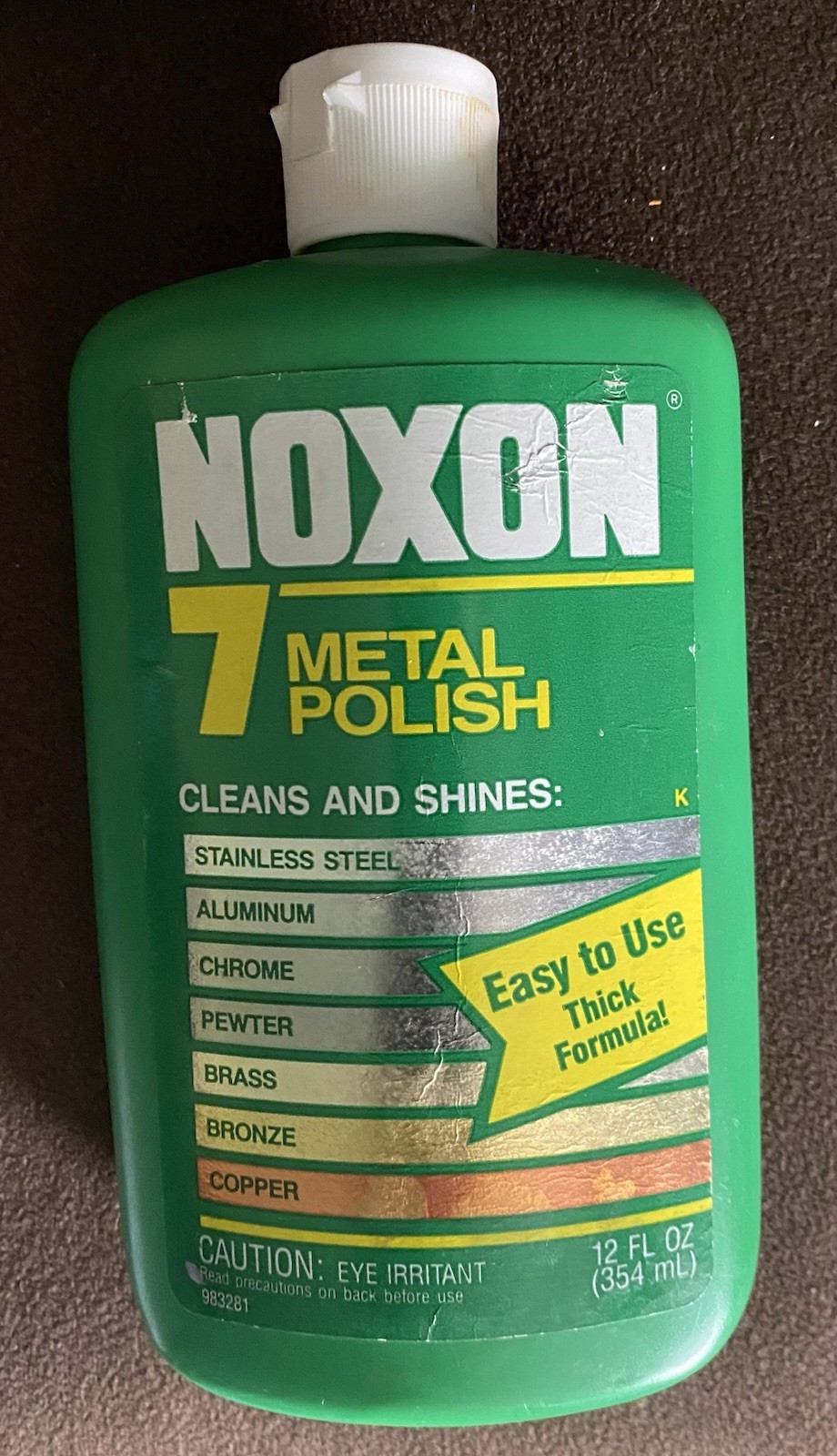 Noxon 7 Metal Polish Cleans & Shines 12 oz | 98% Full | Discontinued