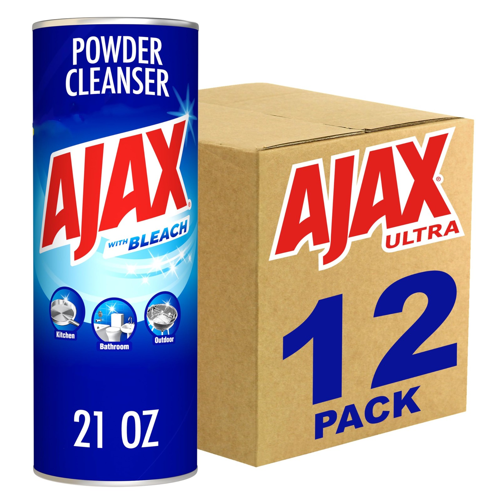 Powder Cleanser with Bleach – 21 ounce (Pack of 12)