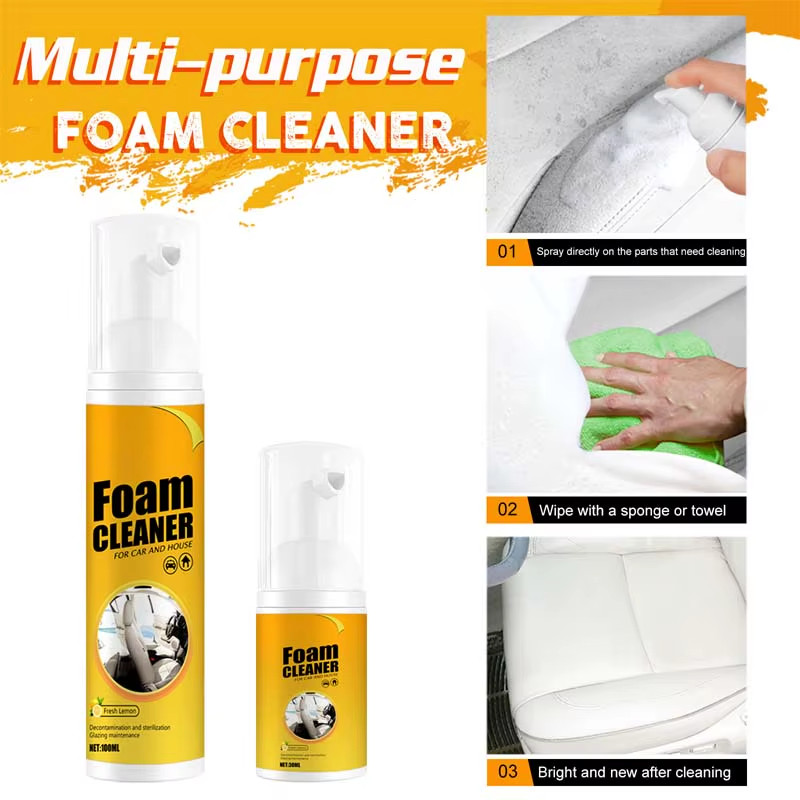 SEAMETAL 150/60Ml Multi-Purpose Foam Cleaner Spray Car Home Interior Cleaner Foa
