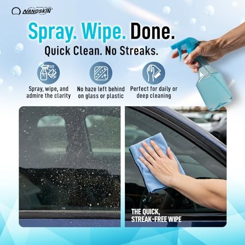 CRYSTAL-CLEAR VOC-Free Glass Cleaner 1 Gallon – 128 Fl Oz (Pack of 1) Linen