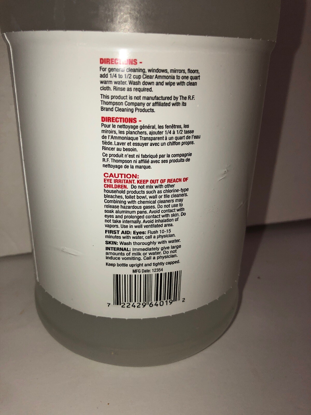 la’s totally awesome clear amnonia 64 oz-SHIPS N 24 HOURS