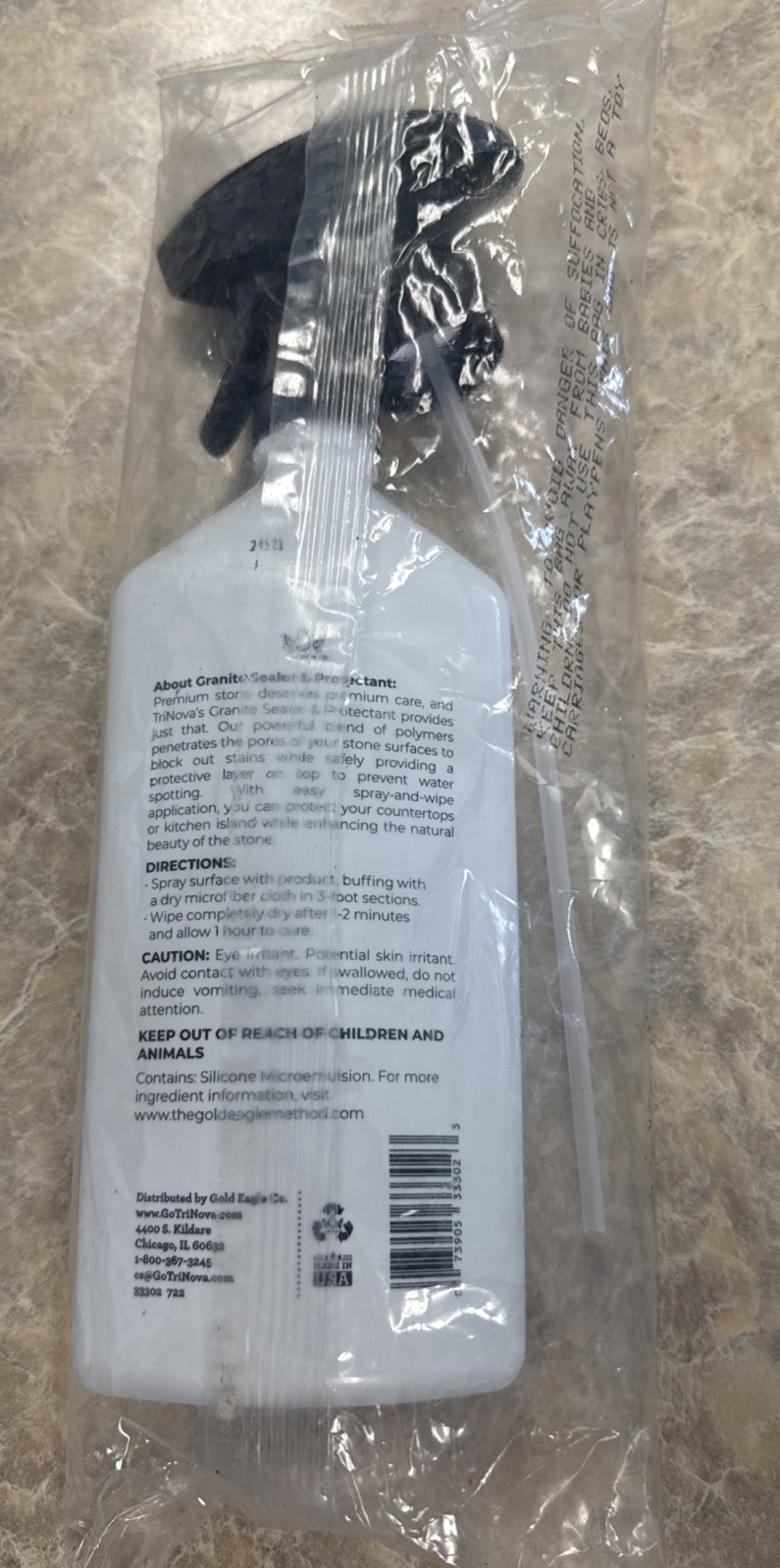 Granite Sealer and Protector – Easy Care for Countertops, Marble, and Tile