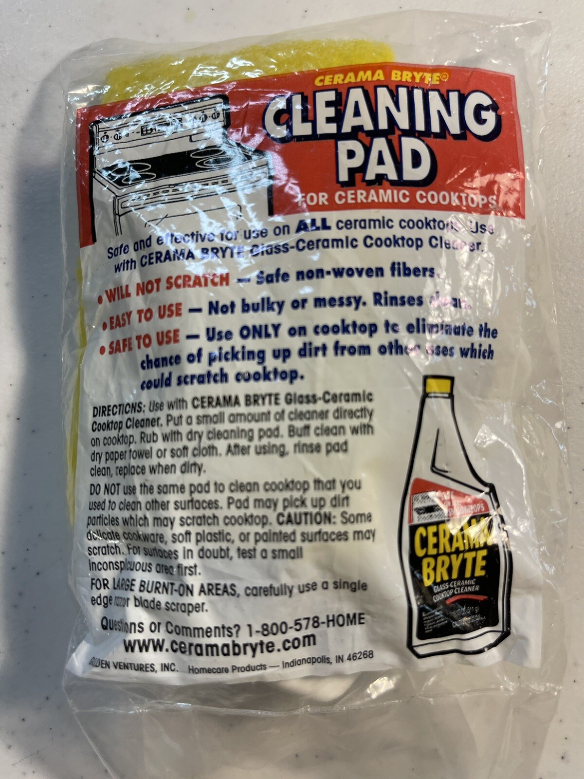 CERAMA BRYTE WITH CLEANING PAD 2.75oz NEW SKU A10