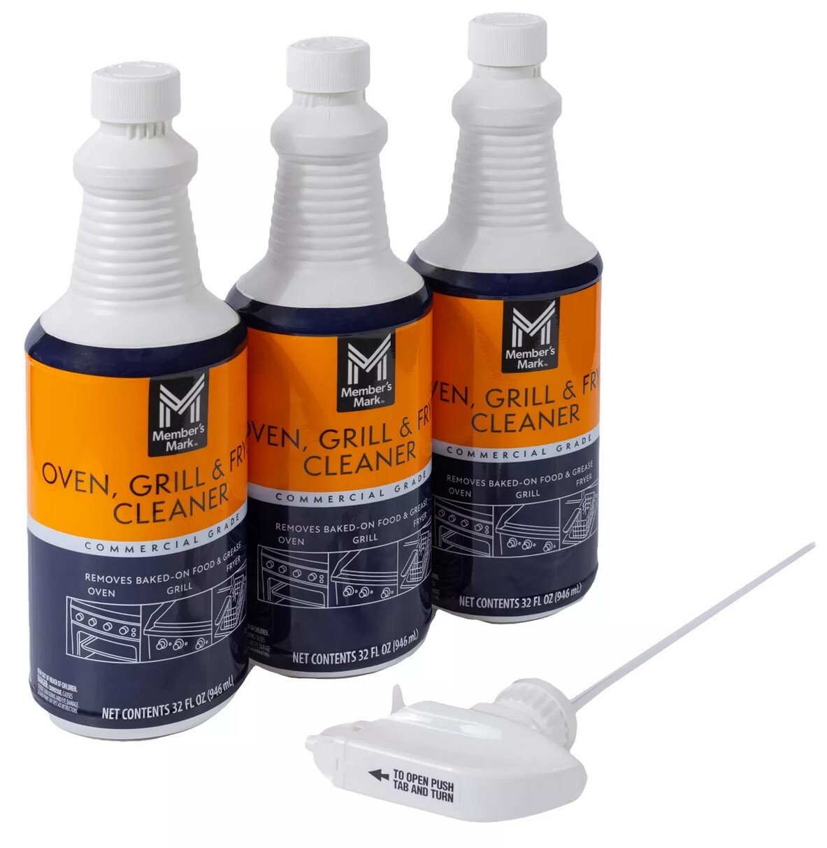 3 PACK – Member’s Mark Commercial Oven, Grill and Fryer Cleaner 32 oz EACH