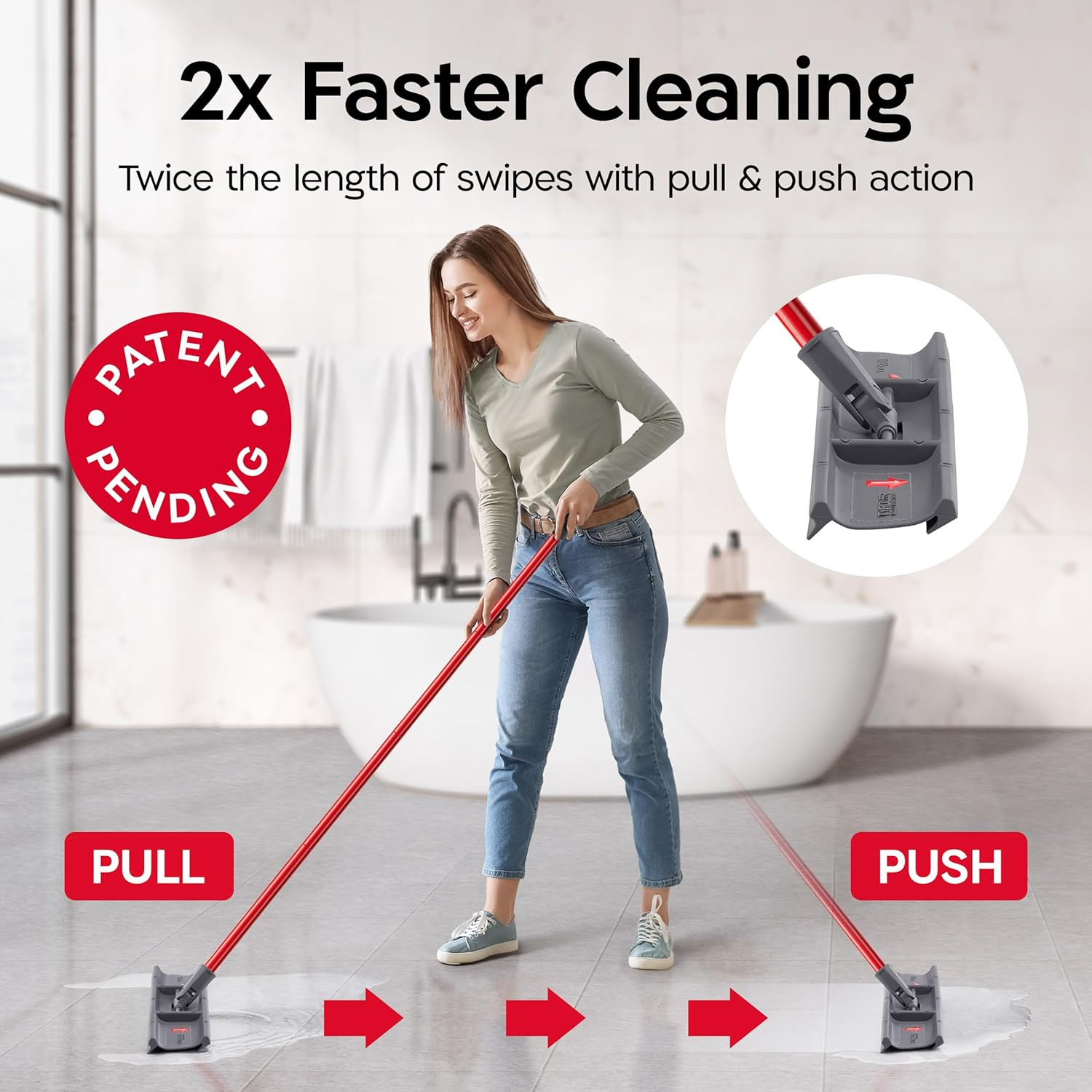 Tyroler Heavy Duty Floor Squeegee for Concrete Floors | 16.5″ Squeegee for Floor