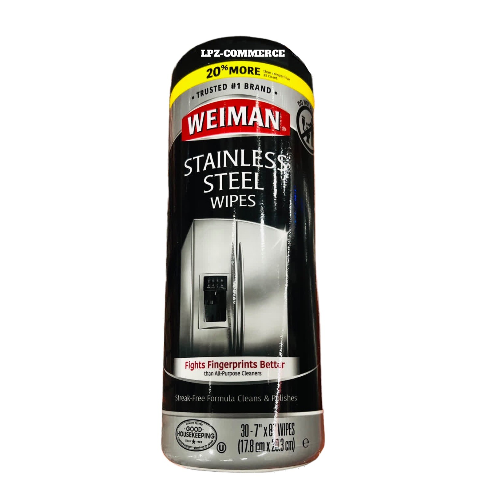 Weiman 12 Oz. Stainless Steel Cleaner Wipes for Appliance Cleaning