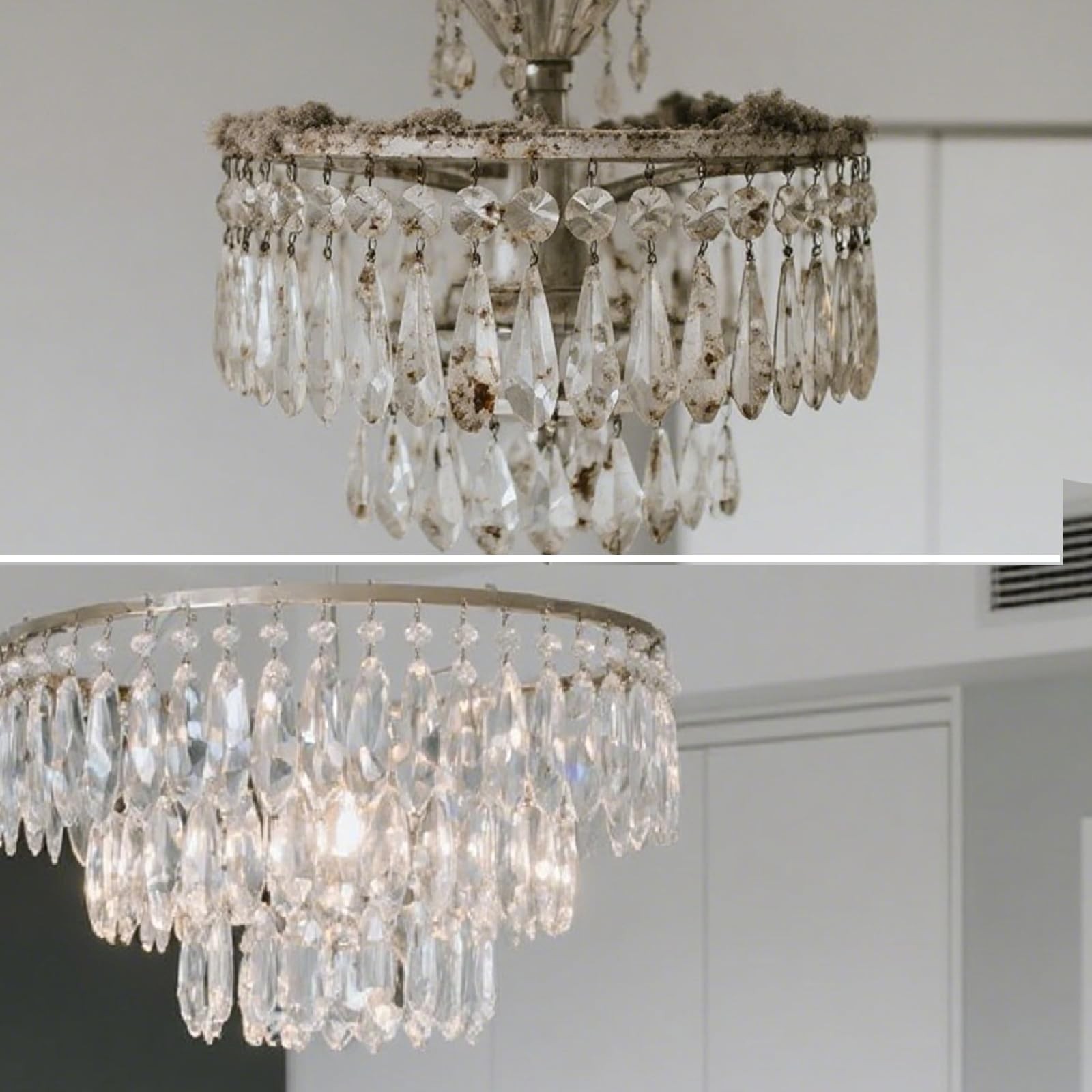 Chandelier Cleaner for Glass Figurine and Crystal Fixtures,Spray Away Dust fo…