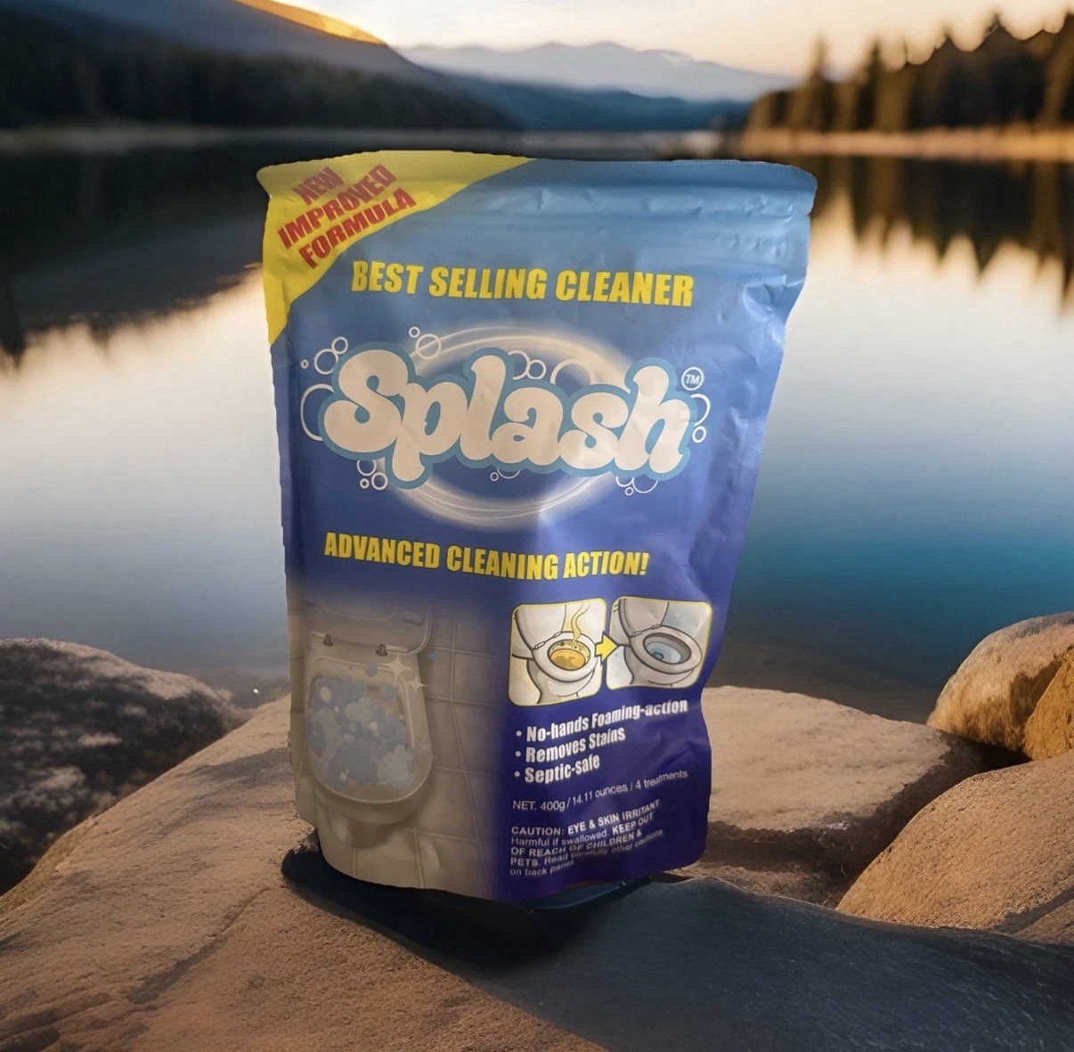Splash Foaming Advanced Cleaner 350g 12.35oz Toilet Bowl Cleaning Powder 5/2026