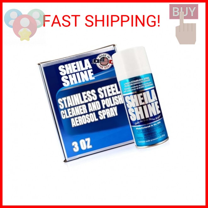 Sheila Shine 3oz Stainless Steel Cleaner and Polish – Cleans, Polishes & Protect