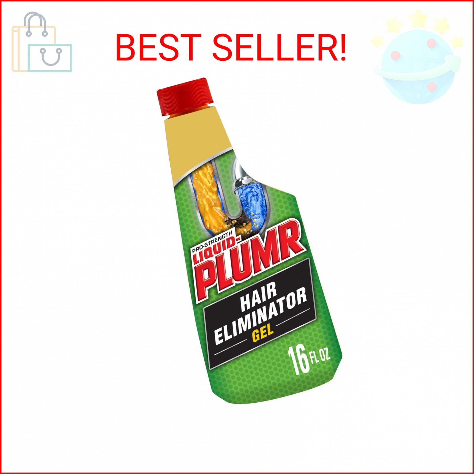 Liquid-Plumr Pro-Strength Hair Eliminator Gel Clog Remover, Hair Clog Remover an