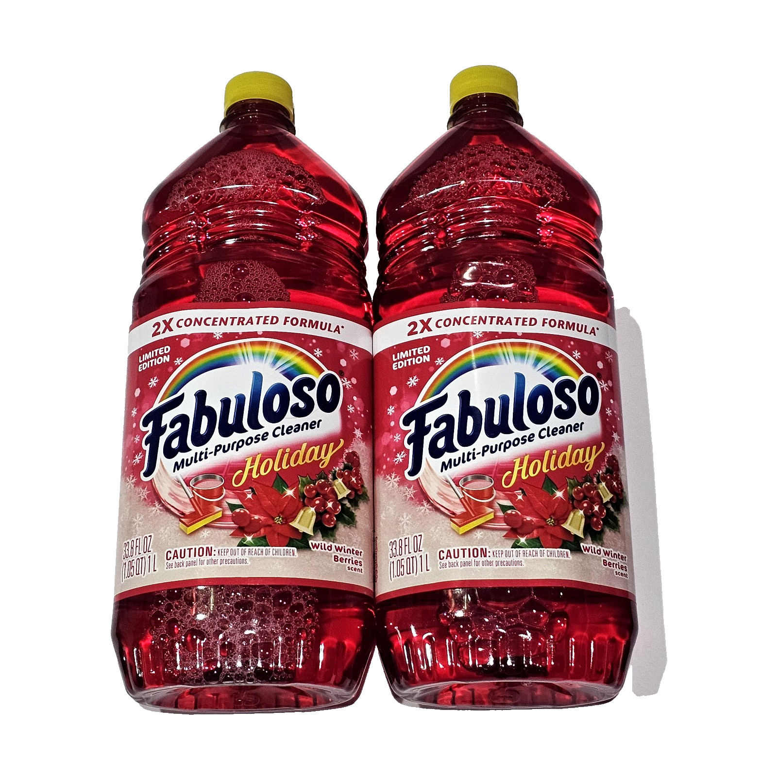 2 Pack Fabuloso Multi-purpose Cleaner Holiday Limited Edition Wild Winter 33.8oz