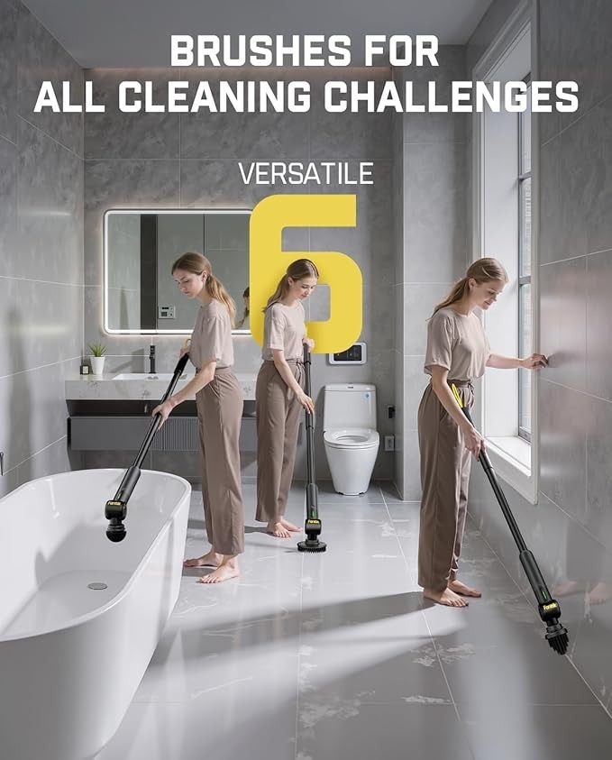 Fanttik Flip G9 Pro Electric Scrubber, VoltiPulse Motor, Dual-Speed Cleaner with