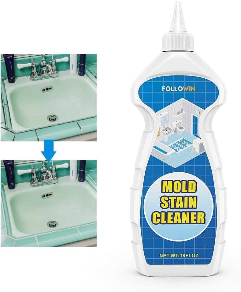Gentle Yet Effective 18oz Mold Cleaner Gel – Versatile for Bathrooms & Kitchens
