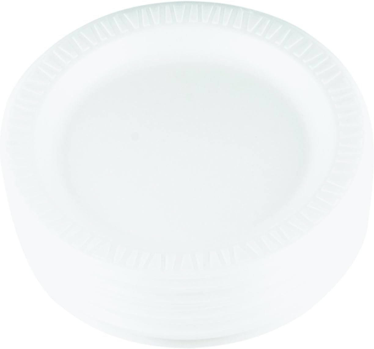 9PWQR 9 in White Laminated Foam Plate (Case of 500)
